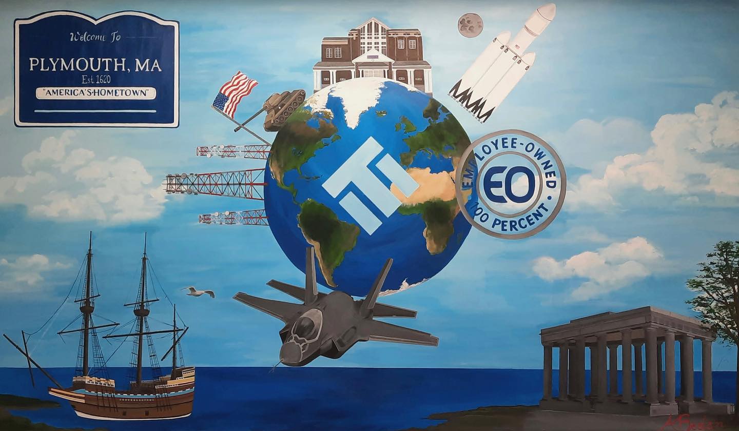 Mural at current Plymouth location