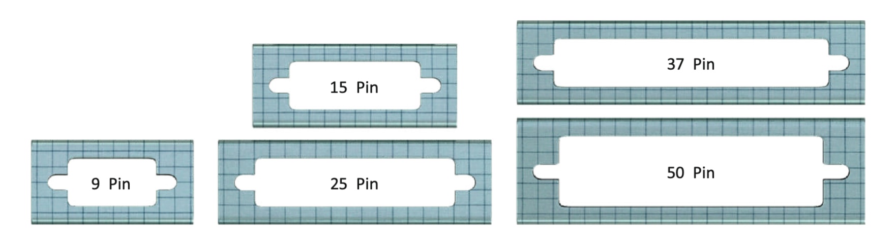 2591-2 2591 D-Sub Conductive Fabric Over Foam Series